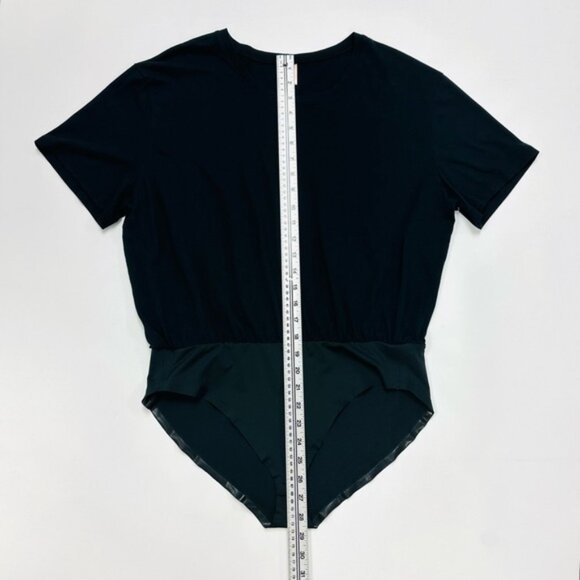 Smash + Tess black The T shirt bodysuit short sleeve cotton top bodysuit Large - Picture 3 of 7